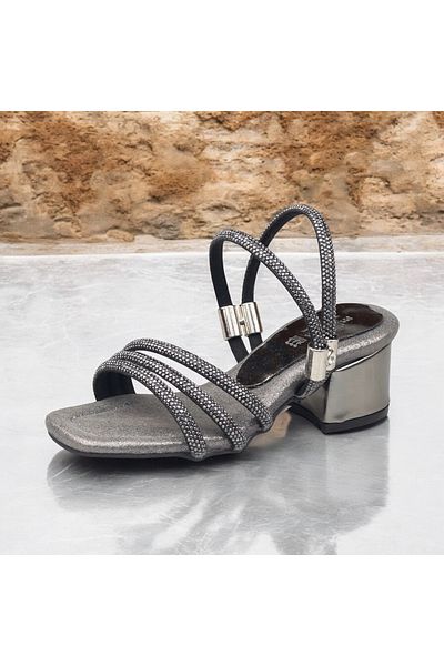 JOJO KIDS pantofi cu toc gros pentru fete, pantofi de seara