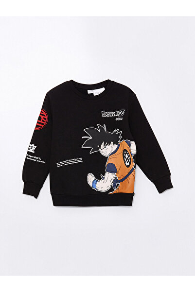 LC Waikiki Hanorac gros pentru băiat cu imprimeu Dragon Ball pentru copii LCW