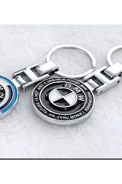 RoseTR Bmw Luxury New Black Metal Keychain - Key Chain Compatible with Bmw