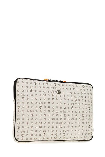 Bilik Deri Monogram Beige Unisex Laptop & Χαρτοφύλακας Laptop-mn 15,6"
