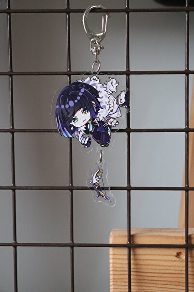 Akumastik جينشين إمباكت يلان ميدالية مفاتيح على شكل حقيبة - أنمي