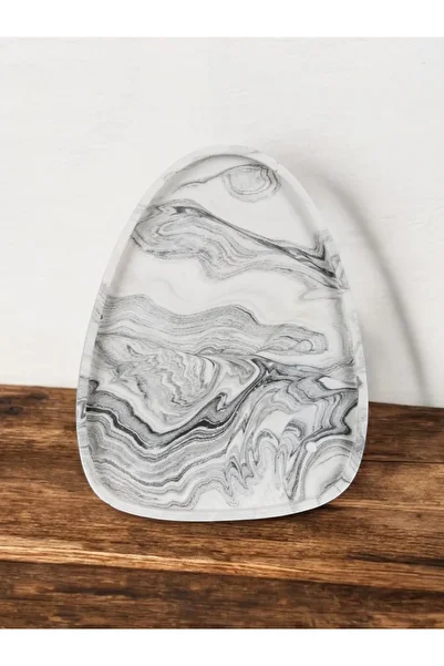 Trust Stone 26 cm Decorative Concrete Presentation Holder - Handmade, Orgaziner Jewelry Service
