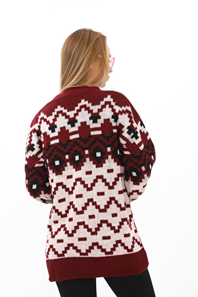 02Lady Fashion CARDIGAN OVERSIZE DIN TRICOT CU DETALII DIN TRICOT MOALE ȘI BUTOANE