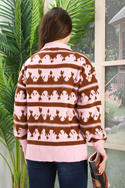 02Lady Fashion CARDIGAN OVERSIZE DIN TRICOT CU DETALII DIN TRICOT MOALE ȘI BUTOANE