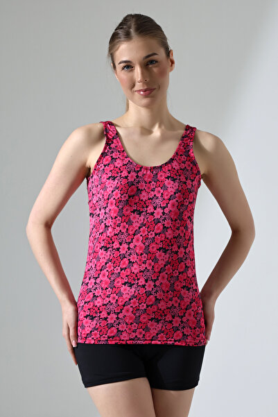 aykum Tankini with Flexible Lycra Shorts - Lined Fabric