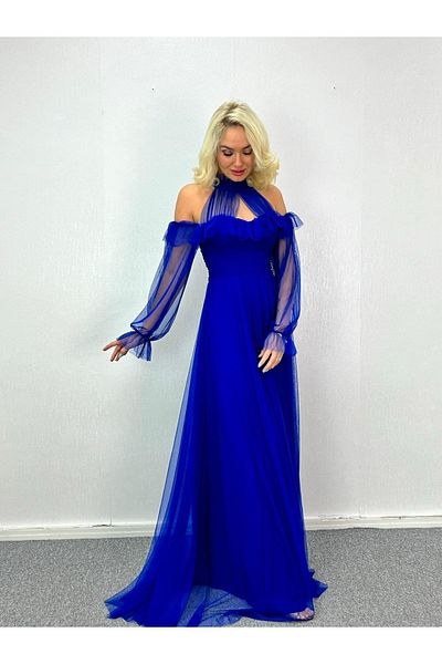 sarebutik Saks Tulle Long Evening Dress