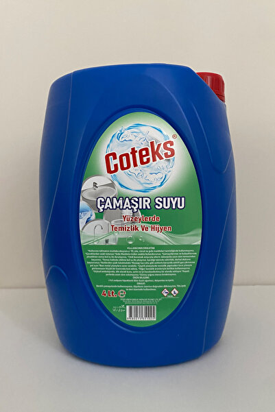 Coteks Yüksek Etkili Çamaşır Suyu Güçlü Temizlik ve Hijyen 4lt