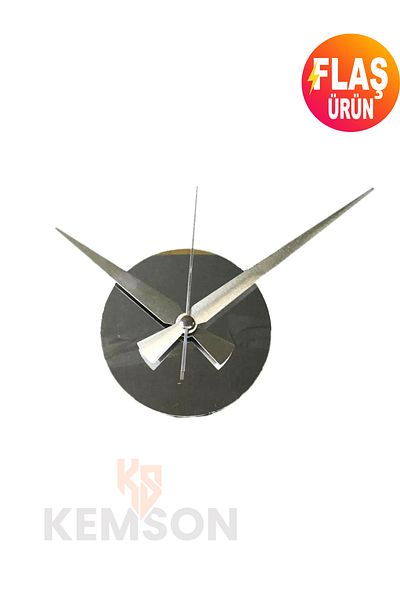 KEMSON Ασημί Mirror Plexi Watch - Silent Acar και Αντικατάσταση Μηχανισμού