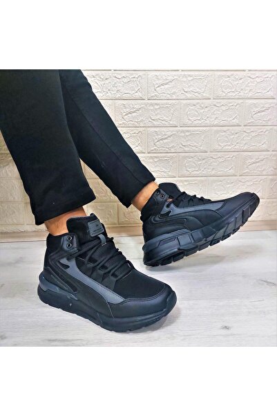 DUNLOP 2000 Siyah Water Resıstant Kışlık Boğazlı Spor Ayakkabı