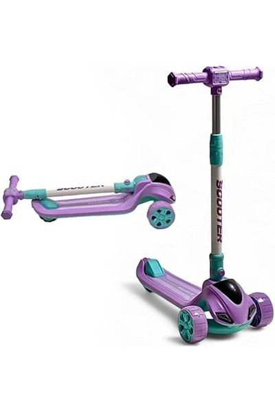 ALBADER Kick Scooter, PVC Urban Scooter, Height Adjustable Scooter Wheels, Foldable Scooter For Kids