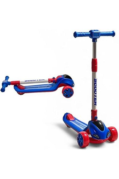 ALBADER Kick Scooter, PVC Urban Scooter, Height Adjustable Scooter Wheels, Foldable Scooter For Kids