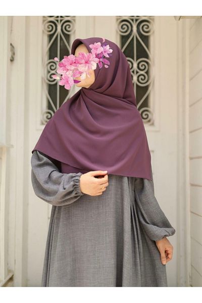 FRESCO SCARFS Hijab Hijab Medina Μεταξωτό Κασκόλ Τριαντάφυλλο