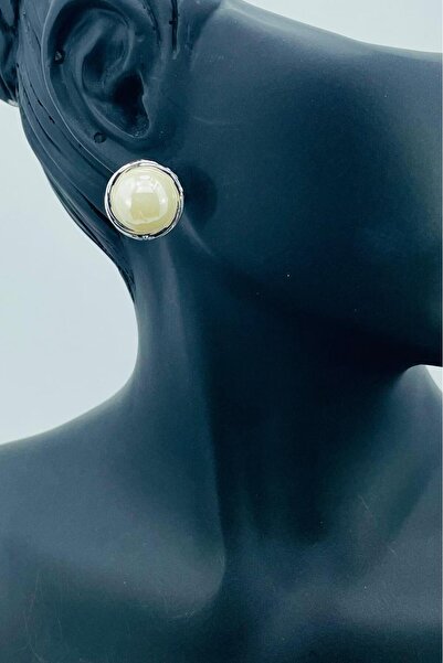 TRENDTAKI gold kaplama küpe incili yuvarlak 0004