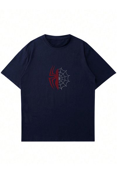 Mad&Calf Μπλουζάκι Unisex Spider Stone με στάμπα με λαιμόκοψη