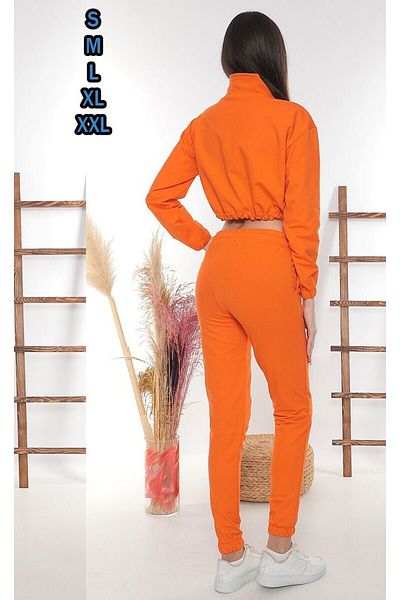 02Lady Fashion Set trening pentru femei - buric, buzunare și fermoar, două fire