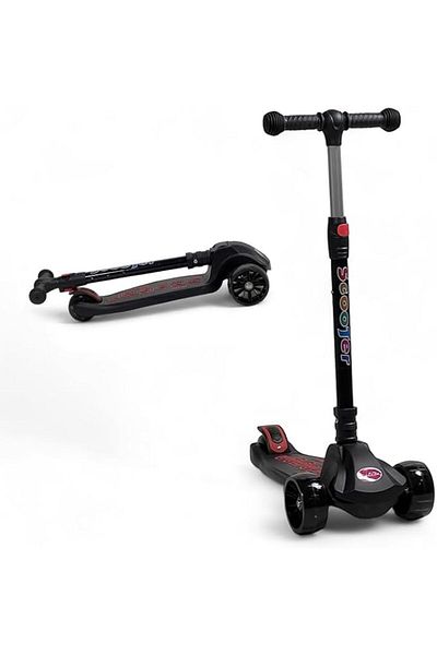 ALBADER Kick Scooter, Folding Kickboard Scooter, Foldable Scooter, Anti-Slip Deck Outdoor Scooter