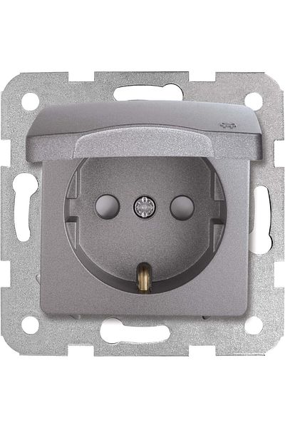 STOREMAX Svticaret Linnera Life Granite Gray Covered Grounded Socket Ç.K. Mechanism and Cover Mhm 1053513