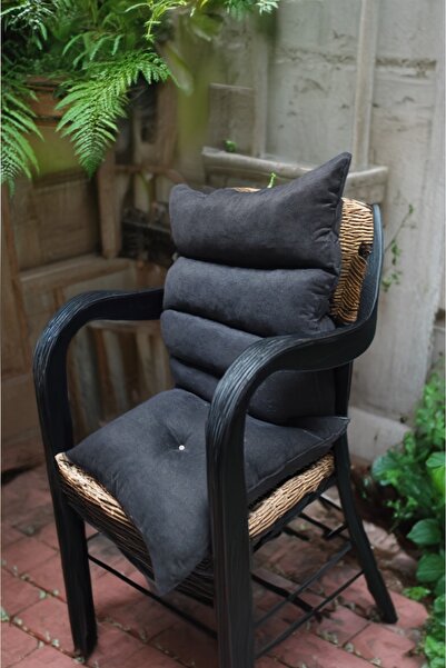 Alzmed وسادة كرسي مكتب لتقويم العظام باللون الأسود - وسادة كرسي ضيف لدعم الظهر