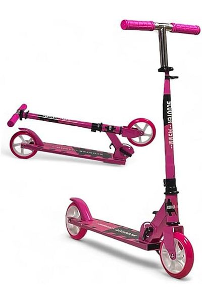 ALBADER Kick Scooter, Foldable Scooter with 3 Adjustment Levels Handlebar, Aluminum Alloy scooter
