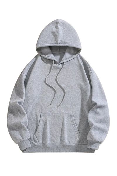 Linda Unisex γκρι βασικό φούτερ