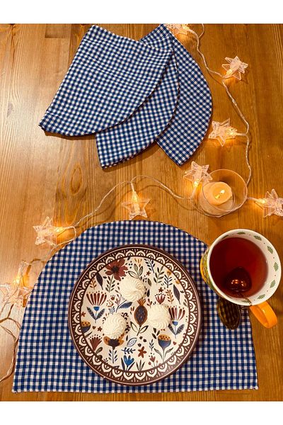 White Alamode 4-Piece Checkered Spring American Service - 40X38