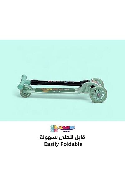 ALBADER سكوتر للأطفال، سكوتر للأطفال بثلاث عجلات بمقبض قابل للطي وتعديل الارتفاع، سكوتر ركل 2+