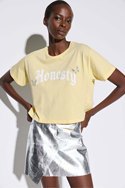 No Matter What Bedrucktes Crop-T-Shirt