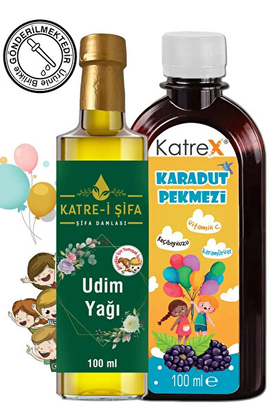 KatreX C Vitaminli Karmaürver Destekli Karadut Pekmezi Karışımı + Çocuklar Için Udim Yağı