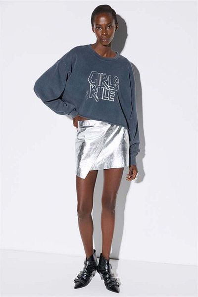 No Matter What Kurzes Sweatshirt mit Radkragen