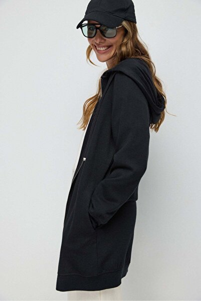 No Matter What langer Pullover mit Reißverschluss