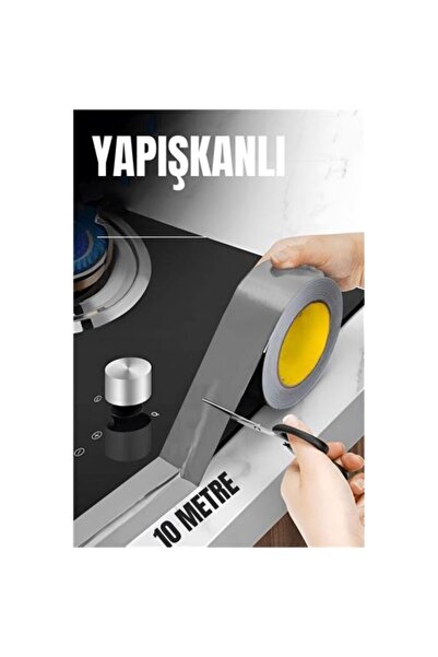 ModaCar Su Sızdırmaz Mutfak Tezgah Bandı Kendinden Yapışkanlı 10 Metre GRİ