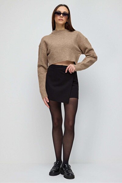 No Matter What Minirock mit Kreuzmuster