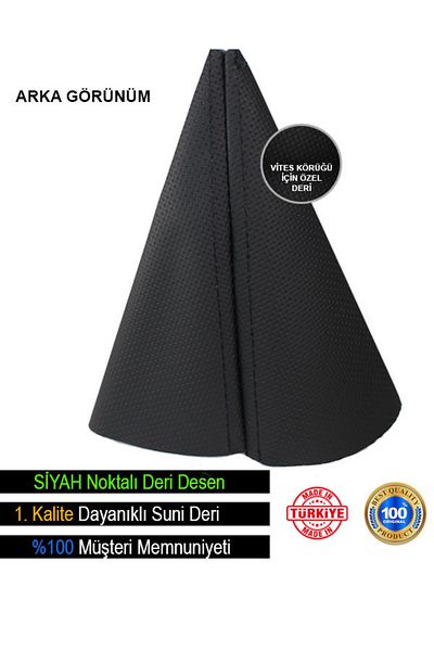FİXFLEX Citroen C2 Blackhead Patterned Leather Sports Stitch Gear Gaiter