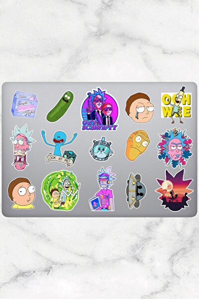 HEDİYENE BAK Morty Seri 2 Temalı Sticker Seti Bullet Journal Defter Çıkartma ...