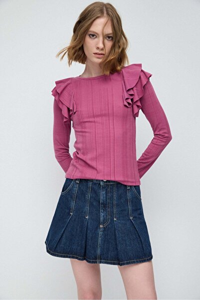 No Matter What Bluse mit Rüschenärmeln