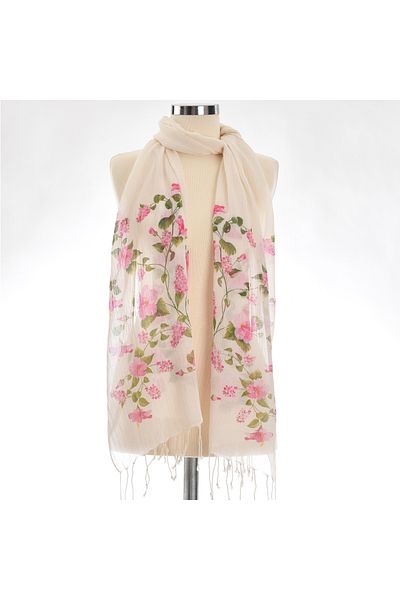 Dosimira Japanese Flower Scarf