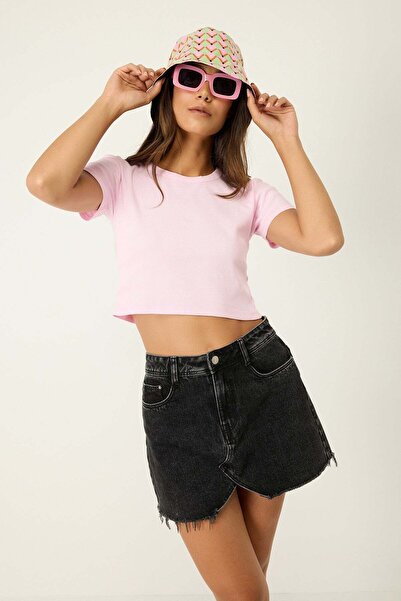 No Matter What Kurzärmeliges Crop-T-Shirt