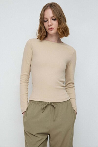 No Matter What Dehnbares, langärmeliges Basic-T-Shirt aus türkischem Stoff