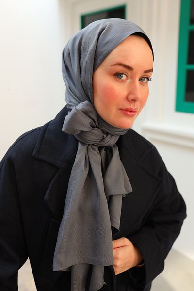 Silk Home Smoked Patterned Jacquard Deluxe Spoon Shawl