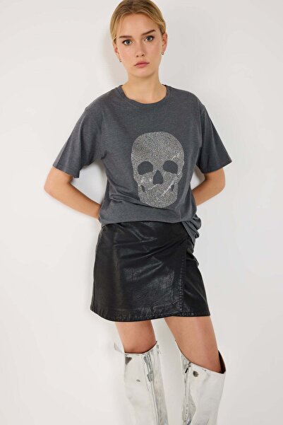 No Matter What T-Shirt mit Rundhalsausschnitt und lockerer Passform