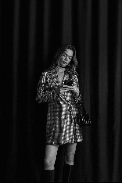 No Matter What Bedrucktes Jackenkleid