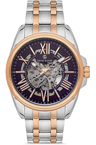 DAVID GUNER Erkek Kol Saati Gri DG-8267GA-E6 Çelik Kordon Quartz Mekanizma Su...