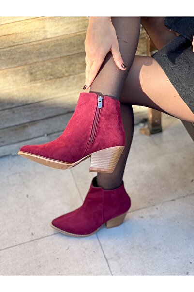 irmona DALİDA BORDO SÜET DALLAS WESTERN MİNİ BOT