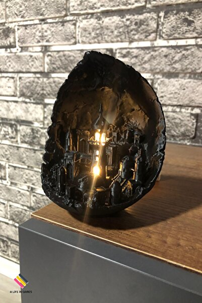 a life in games Ay Şehri (MOON CİTY) Ledli Dekoratif Obje Ev Ofis Dekor Balko...