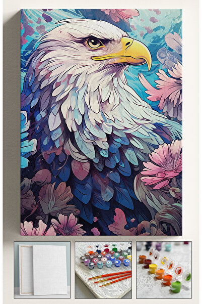 Akihabara Sayılarla Boyama Hobi Seti Çerçeveli Numaralı Tuval Fırça Boya Dahi...