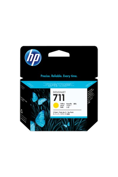 HP Φυσίγγιο CZ136A 711 Κίτρινο 3 τεμάχια DesignJet