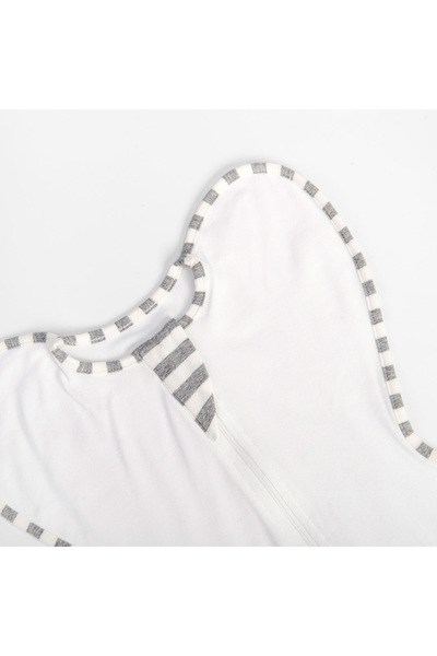 Tiny Toes Baby Unisex Solid Swaddle - White