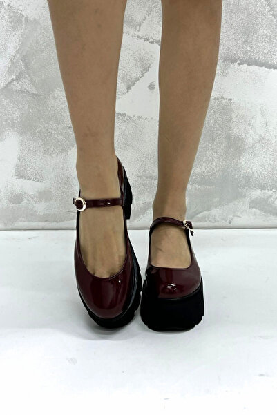 inizio Бордові шкіряні жіночі лофери P9083