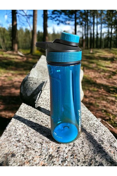 HOBBY LİFE 730ml G. Blue Transparent Sports School Office Water Bottle