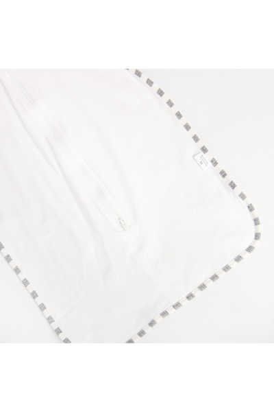 Tiny Toes Baby Unisex Solid Swaddle - White